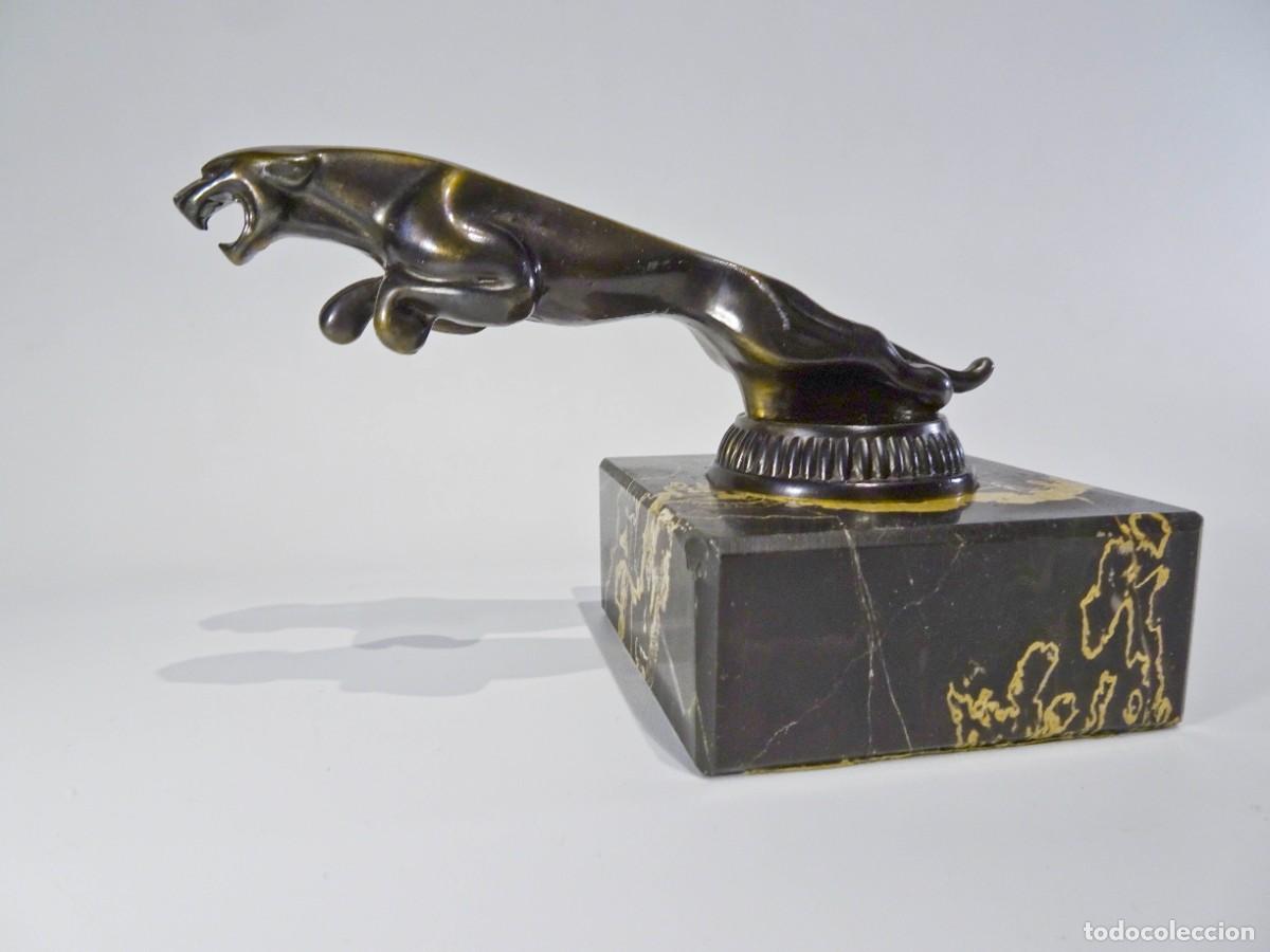 Antig&uuml;edades: EMBLEMA DE JAGUAR CAR MASCOT - Foto 2