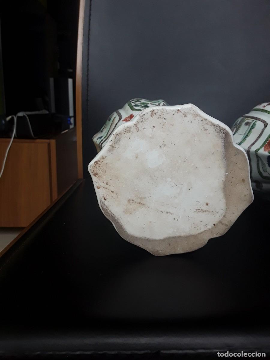 Antig&uuml;edades: 2 jarrones chinos buen estado - Foto 4
