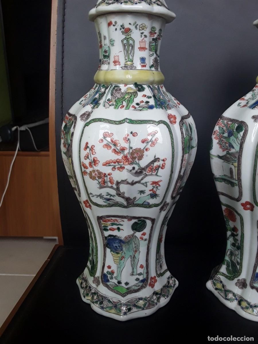 Antig&uuml;edades: 2 jarrones chinos buen estado - Foto 10