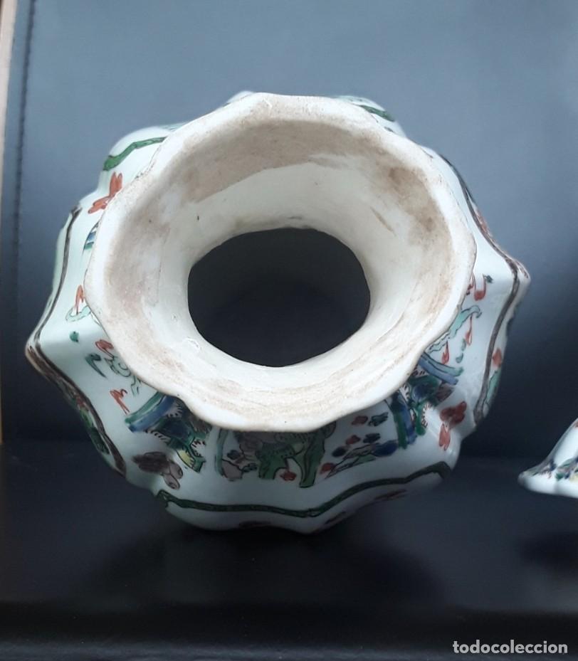 Antig&uuml;edades: 2 jarrones chinos buen estado - Foto 13