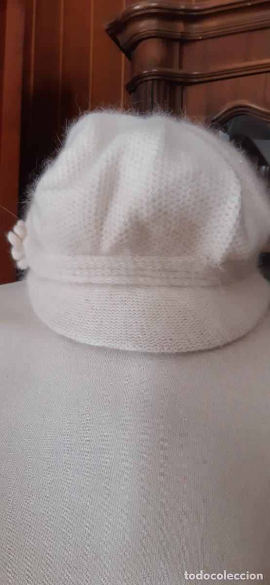 Antig&uuml;edades: BONITO GORRO DE LANA DE ALGORA, BLANCO. - Foto 3