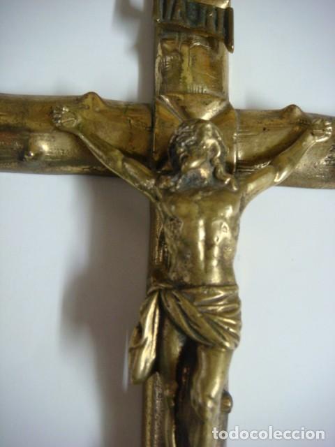 Antig&uuml;edades: CRUCIFIJO EN BRONCE-(&) - Foto 4