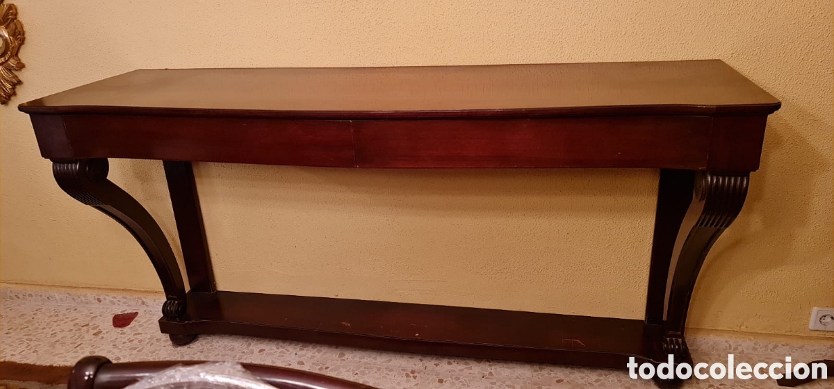 Antig&uuml;edades: Aparador de caoba con dos cajones - Foto 4