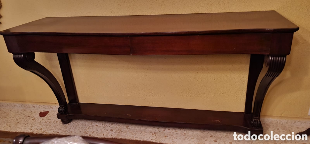 Antig&uuml;edades: Aparador de caoba con dos cajones - Foto 3