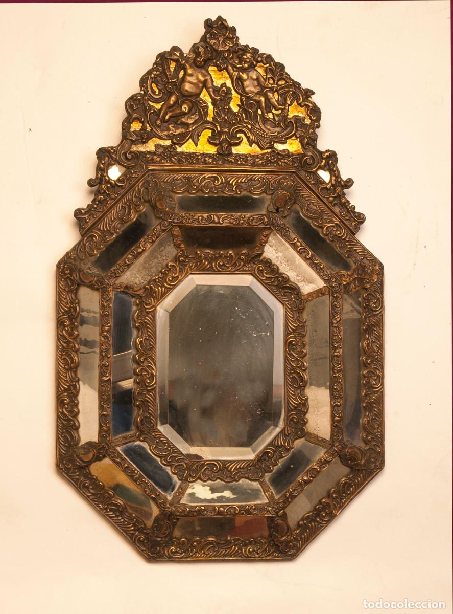 Antig&uuml;edades: espejo bronzeado - Foto 1