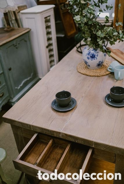 Antig&uuml;edades: Mesa de roble franc&eacute;s - Foto 2