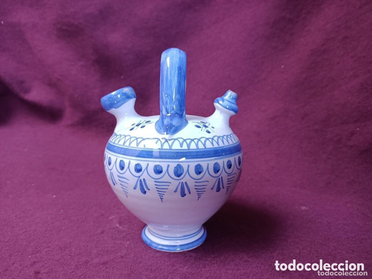 Antig&uuml;edades: BOTIJO DE TALAVERA PINTADO A MANO - Foto 4