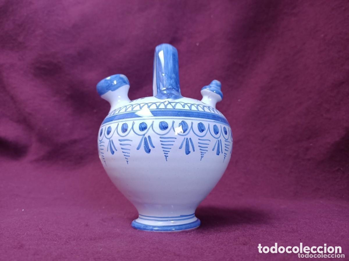 Antig&uuml;edades: BOTIJO DE TALAVERA PINTADO A MANO - Foto 5