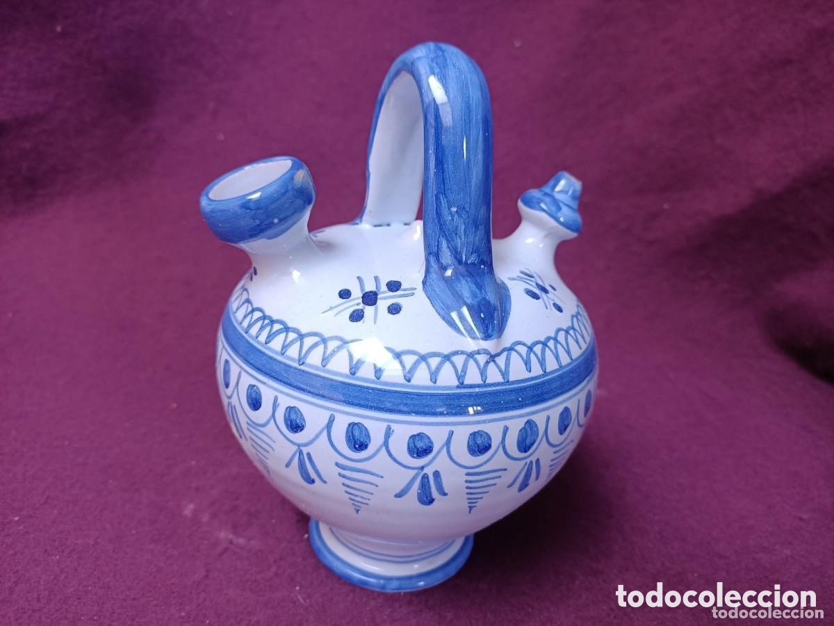 Antig&uuml;edades: BOTIJO DE TALAVERA PINTADO A MANO - Foto 6