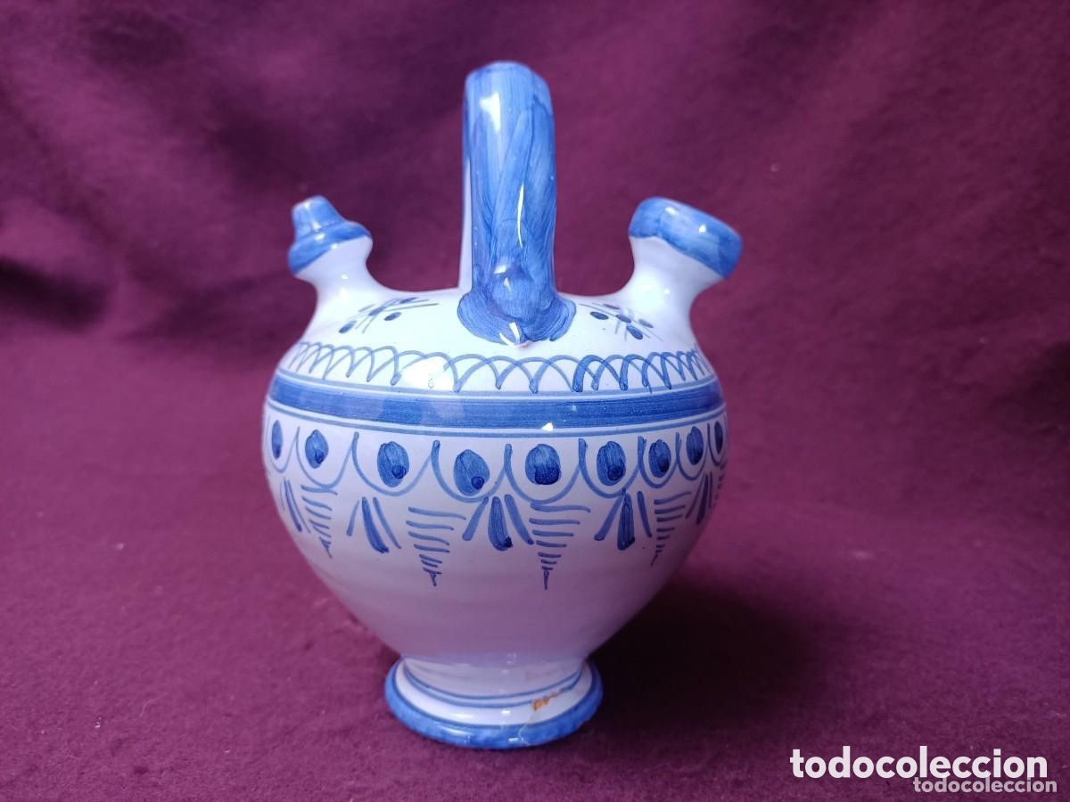 Antig&uuml;edades: BOTIJO DE TALAVERA PINTADO A MANO - Foto 8