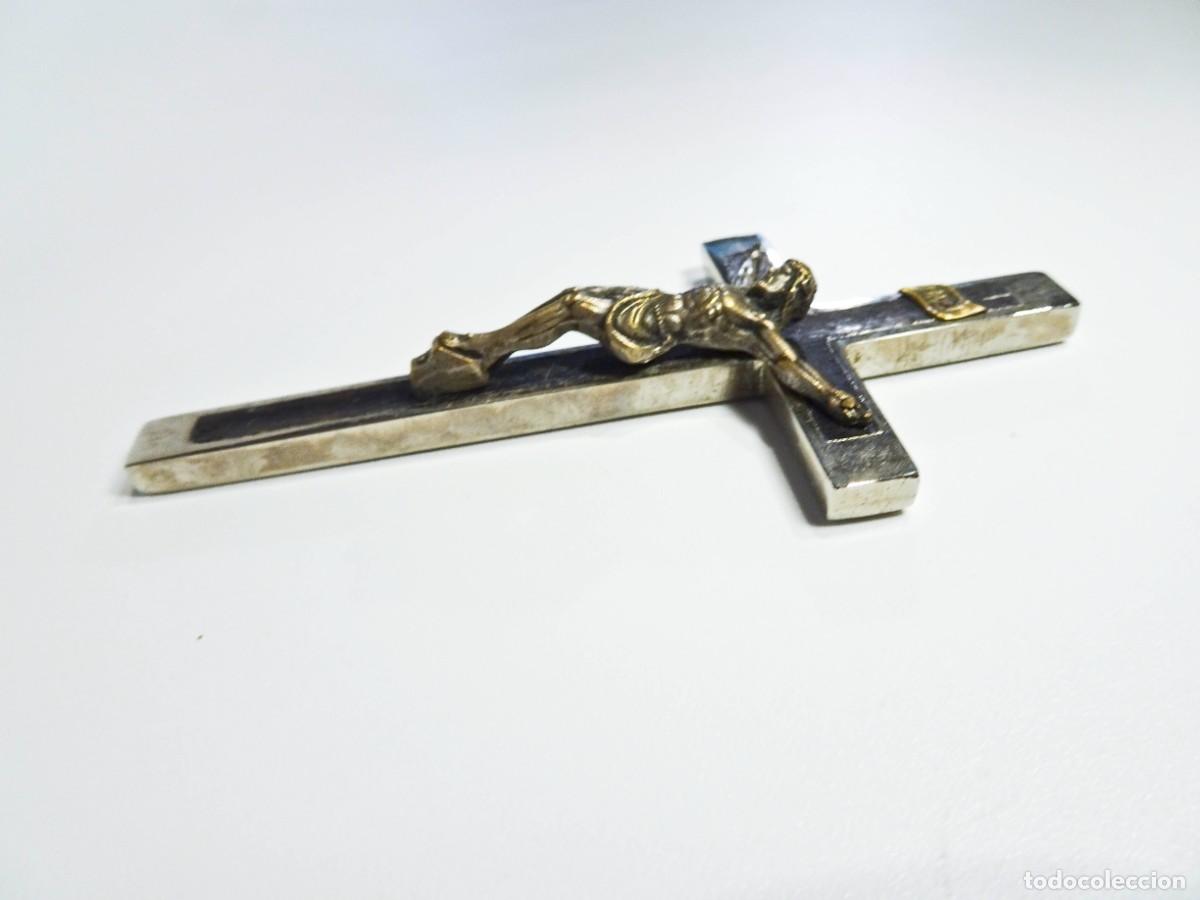 Antig&uuml;edades: Crucifio de monja metal y &eacute;bano - Foto 5