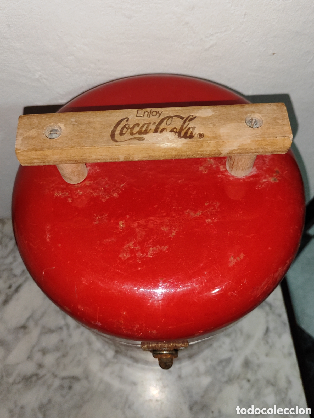 antigua nevera coca-cola enjoy original metal m - Compra venta en  todocoleccion