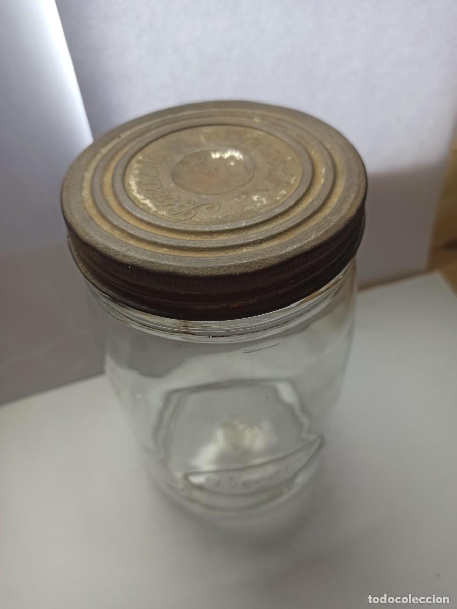 Antig&uuml;edades: Tarro de cristal Bocavis antiguo - Foto 1