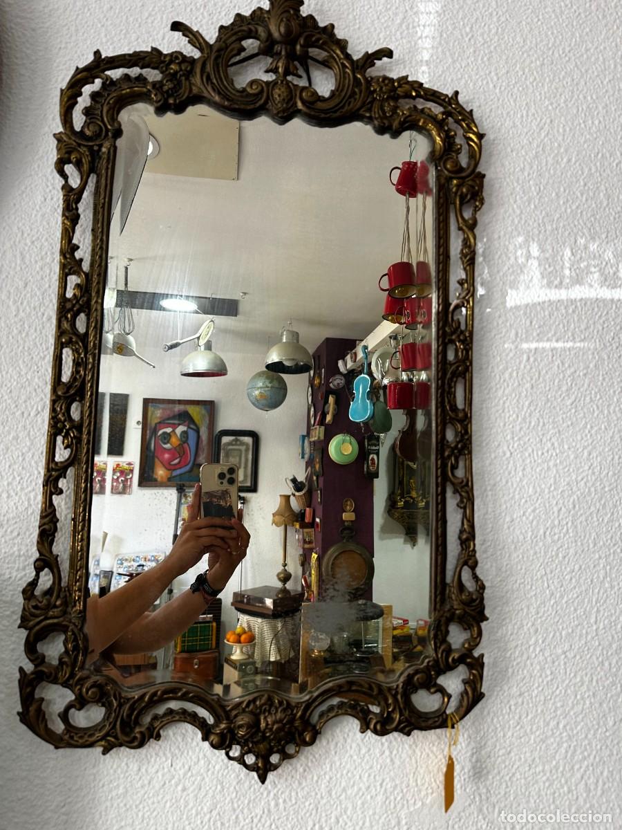 Antig&uuml;edades: ESPEJO BRONCE PORTUGU&Eacute;S - Foto 2