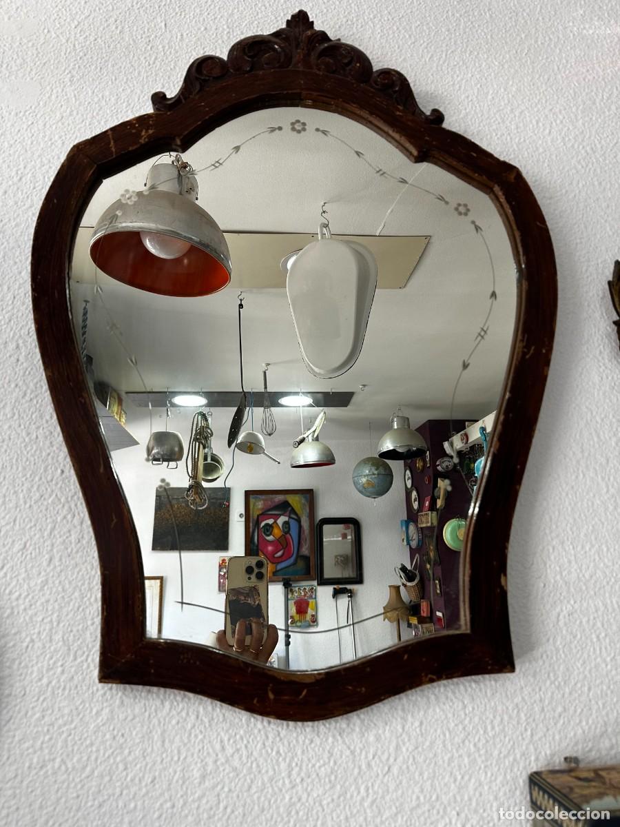 Antig&uuml;edades: ESPEJO MADERA - Foto 2