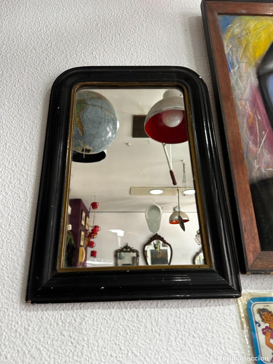 Antig&uuml;edades: ESPEJO MADERA NEGRA - Foto 7