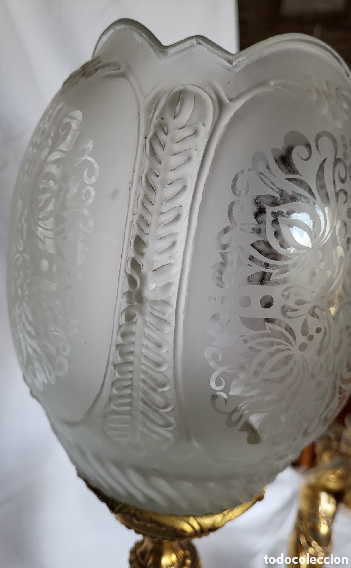 Antig&uuml;edades: L&aacute;mpara querub&iacute;n. Funcionando. - Foto 2
