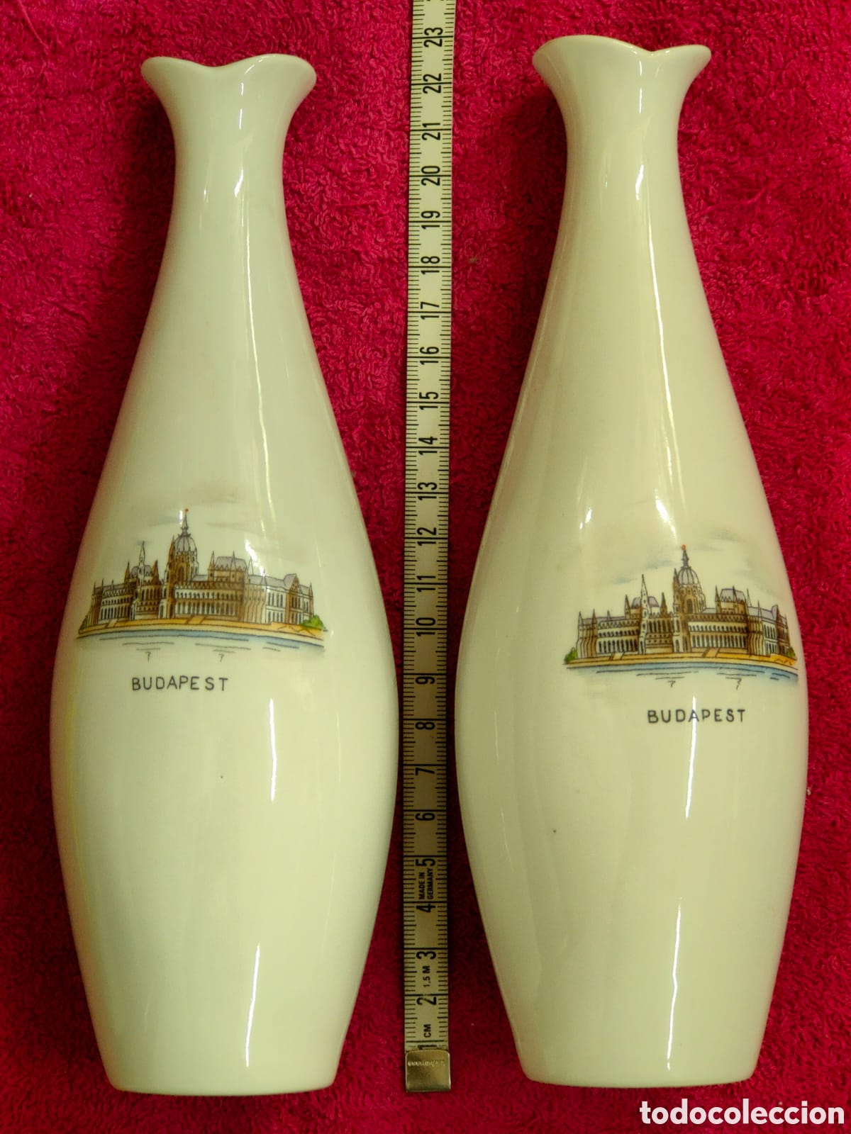 Antig&uuml;edades: 2 floreros de porcelana - Foto 1