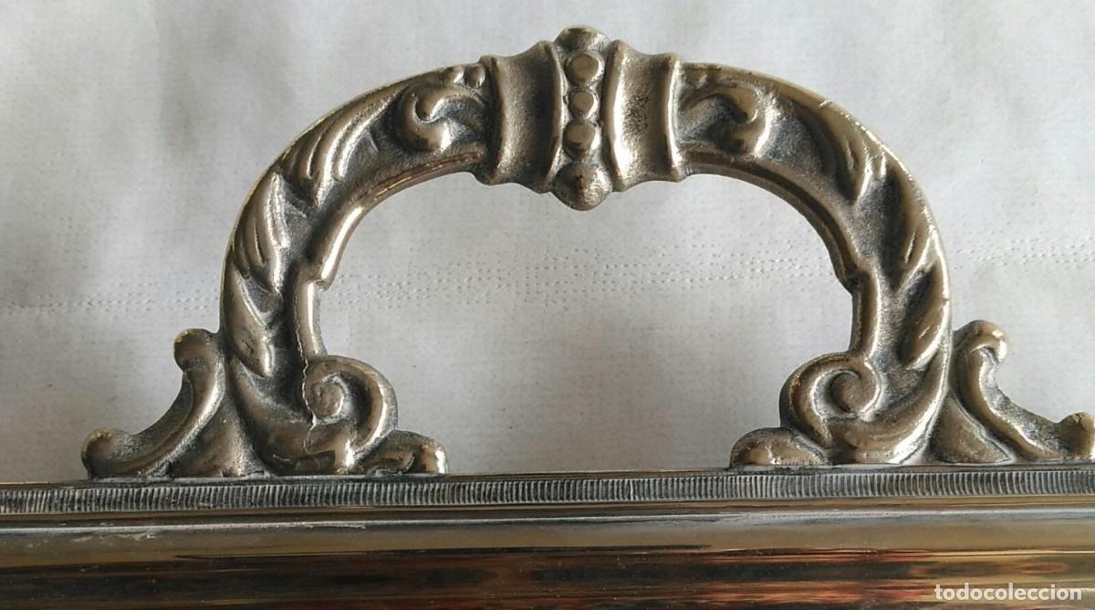 Antig&uuml;edades: M237 Bandeja rectangular alpaca con se&ntilde;al - 48cm x 28cm - Foto 5