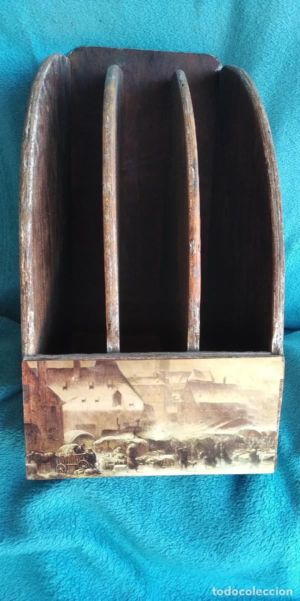 Antig&uuml;edades: ARCHIVADOR DE MADERA - Foto 1