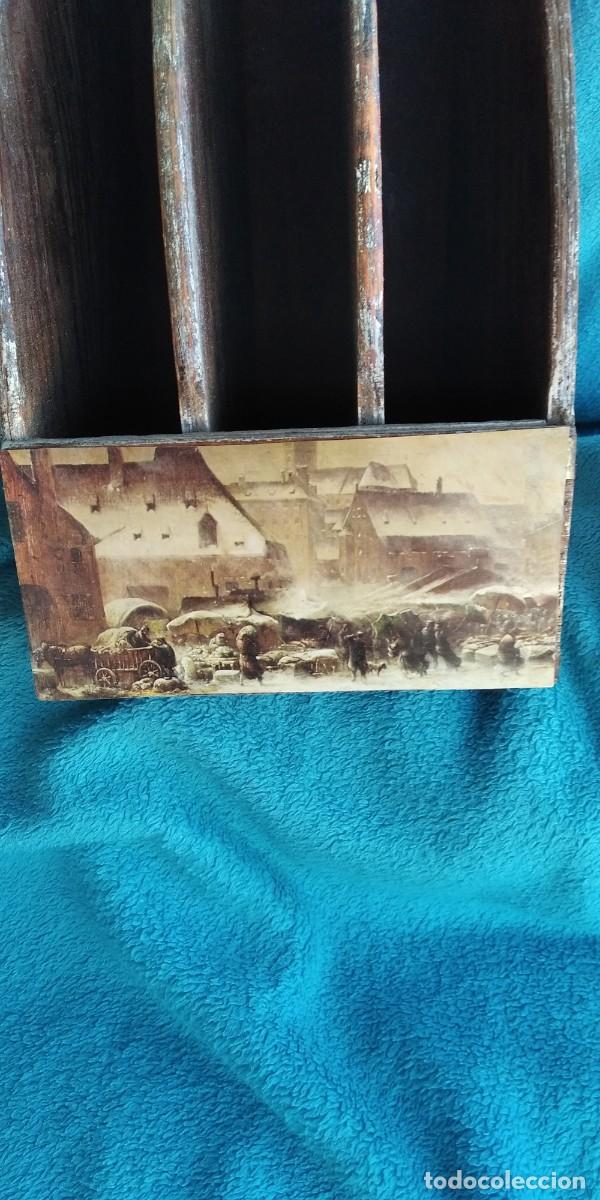Antig&uuml;edades: ARCHIVADOR DE MADERA - Foto 2