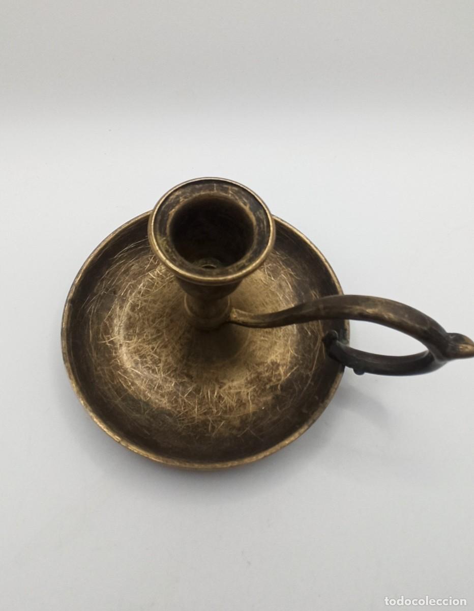 Antig&uuml;edades: Palmatoria vela bronce - Foto 4