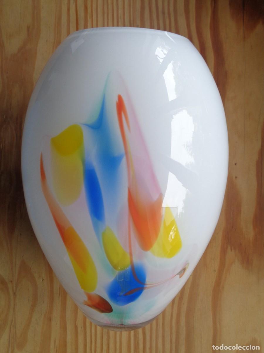 Antig&uuml;edades: JARR&Oacute;N DE CRISTAL DE MURANO. 23 Cm. - Foto 1