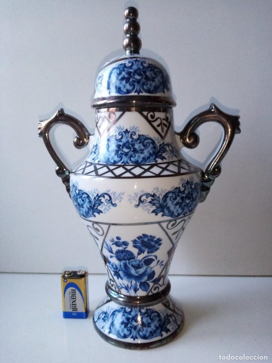 Antig&uuml;edades: Jarr&oacute;n de bohemia azul. - Foto 2