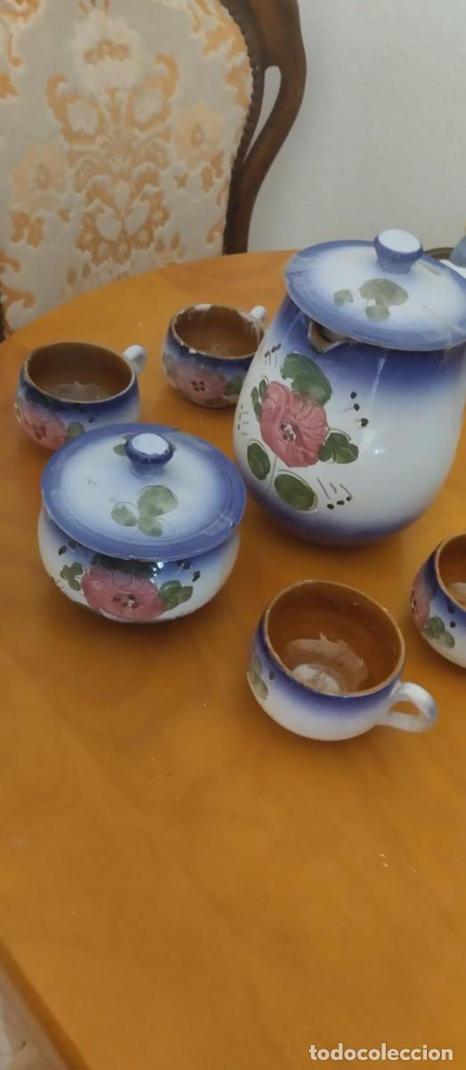 Antig&uuml;edades: Juego de caf&eacute; de loza - Foto 2