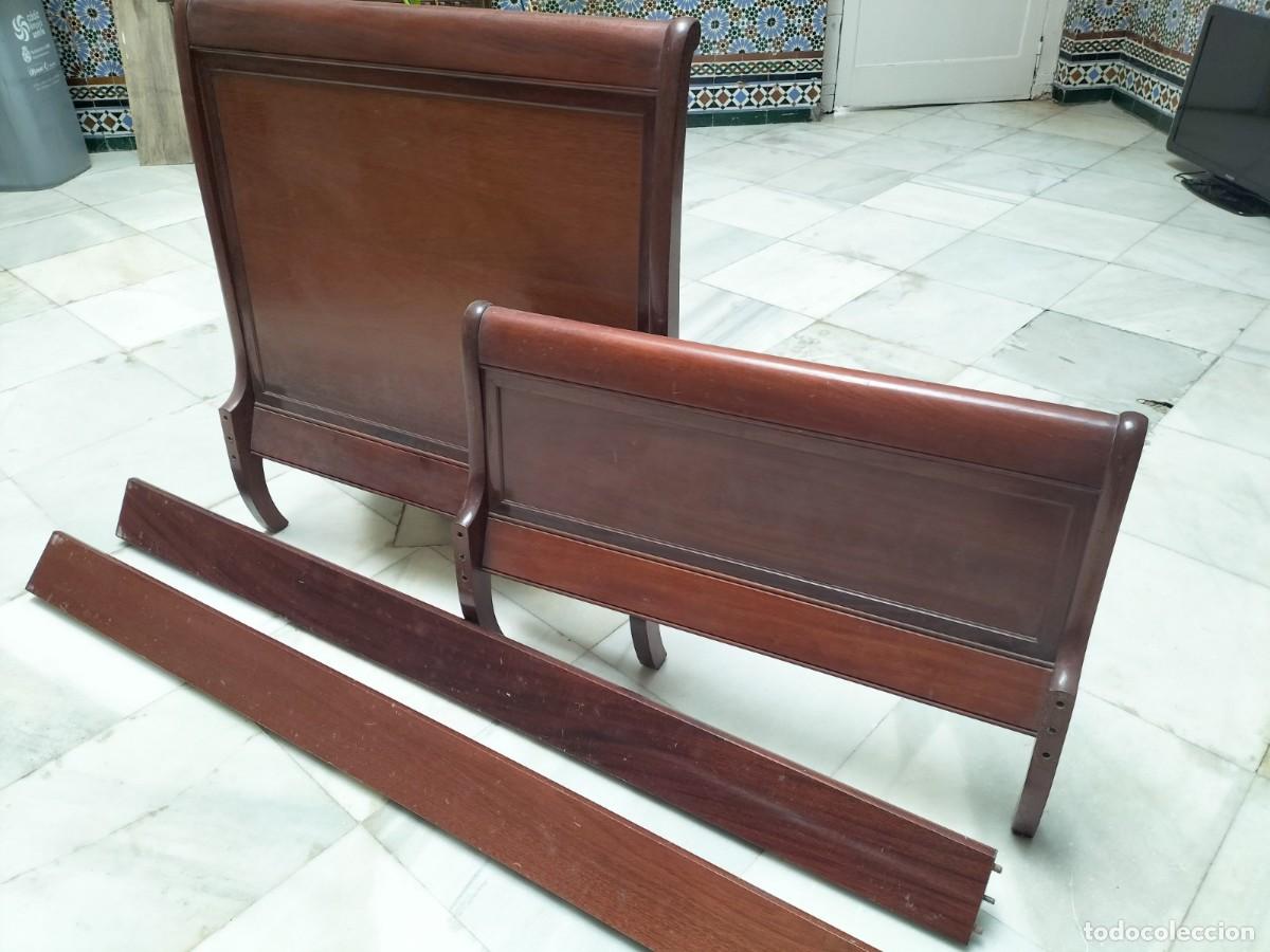 Antig&uuml;edades: Cama de caoba del siglo XX - Foto 5