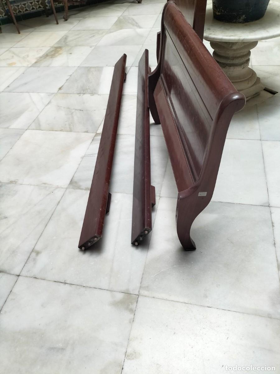 Antig&uuml;edades: Cama de caoba del siglo XX - Foto 6
