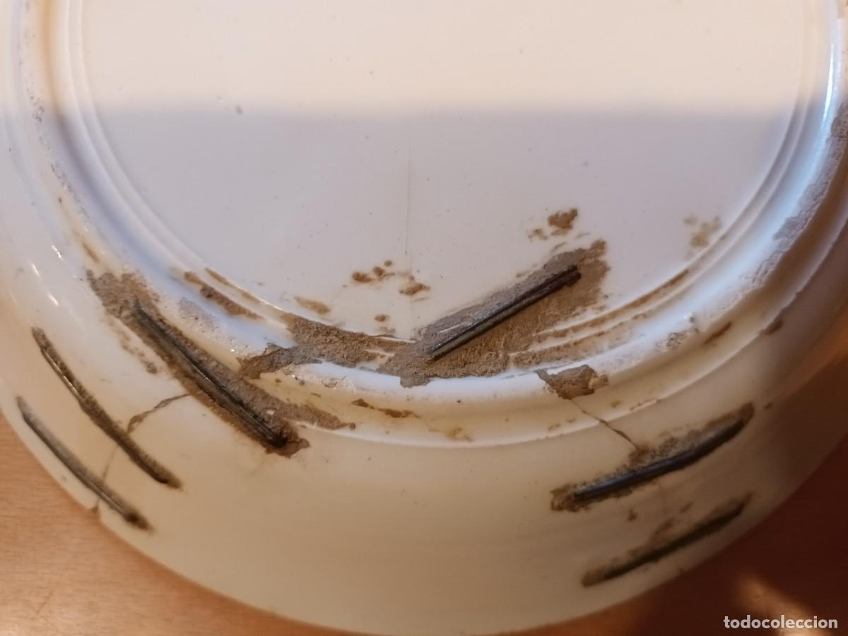 Antig&uuml;edades: PLATO DE CER&Aacute;MICAS ESMALTADA S. XIX - Foto 4