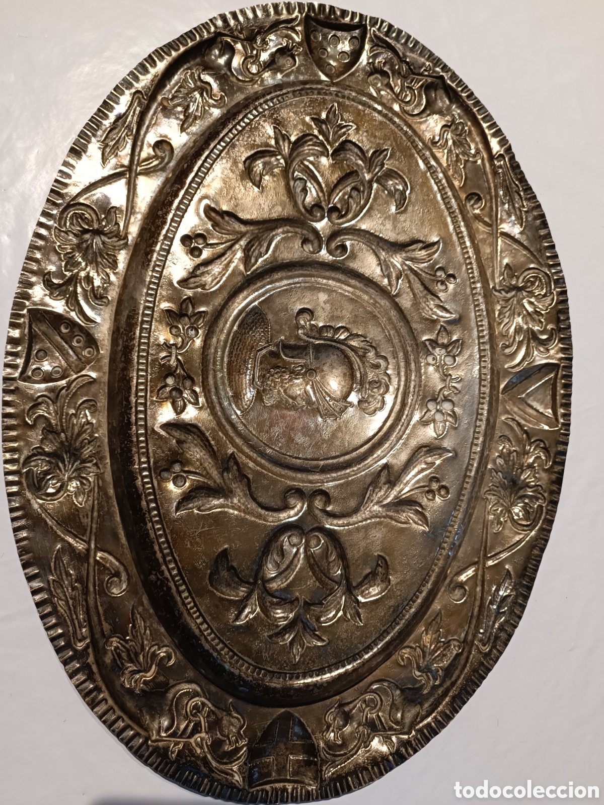 Antig&uuml;edades: Bandeja ba&ntilde;ada en plata - Foto 2