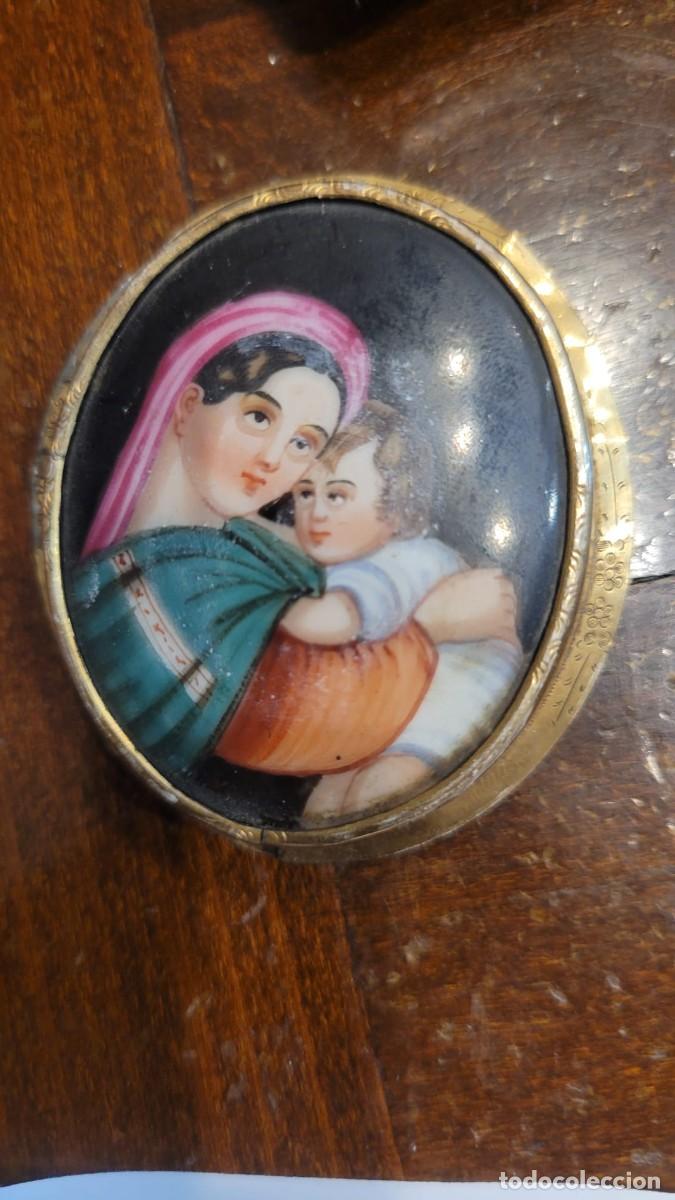 Antig&uuml;edades: Broche siglo XIX 6cmx5cm. - Foto 1