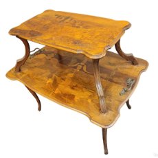 Antigüedades: TEA TABLE / MESA DE SERVIR ART NOUVEAU, FIRMADA LOUIS MAJORELLE, 1900 - FRANCIA