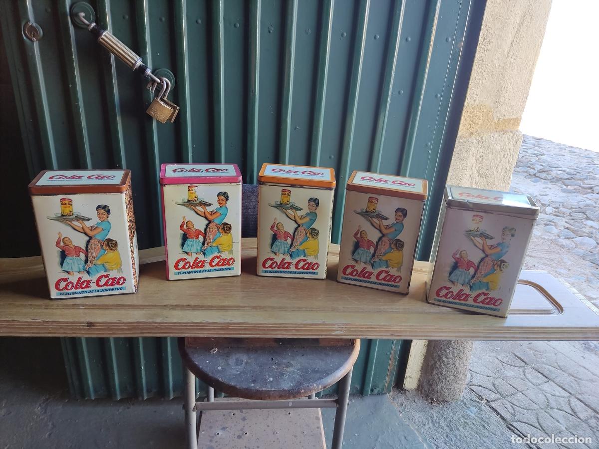 Antig&uuml;edades: Latas de la coleccion Cola Cao - Foto 1