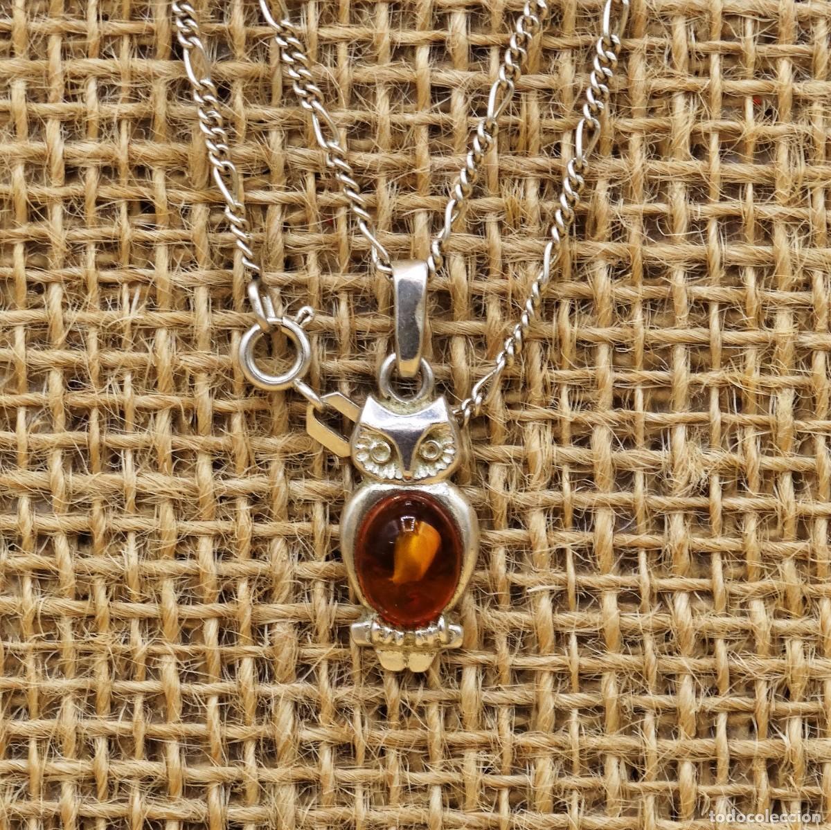 Antig&uuml;edades: Collar de plata, B&uacute;ho de suerte - Foto 2