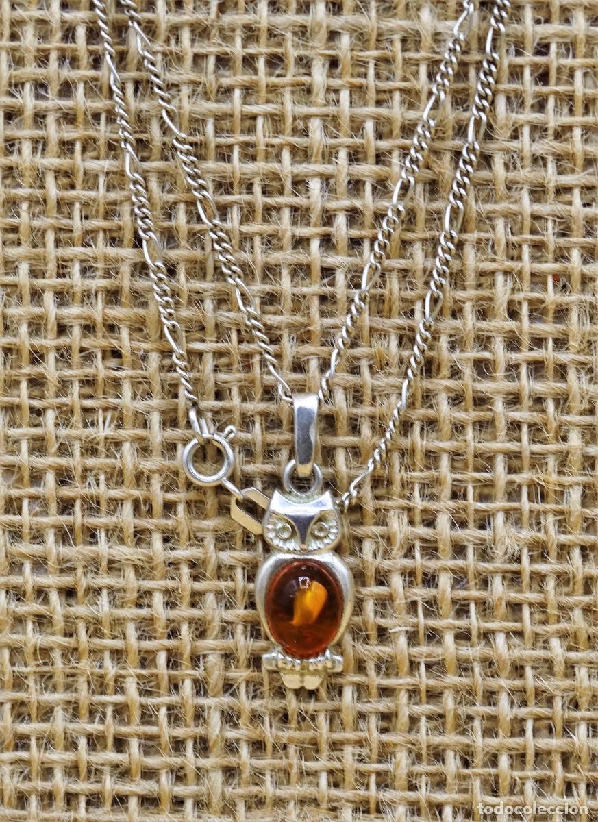 Antig&uuml;edades: Collar de plata, B&uacute;ho de suerte - Foto 3