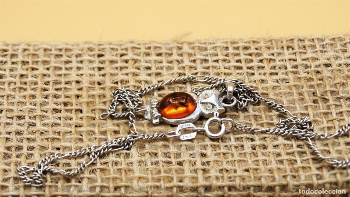 Antig&uuml;edades: Collar de plata, B&uacute;ho de suerte - Foto 8
