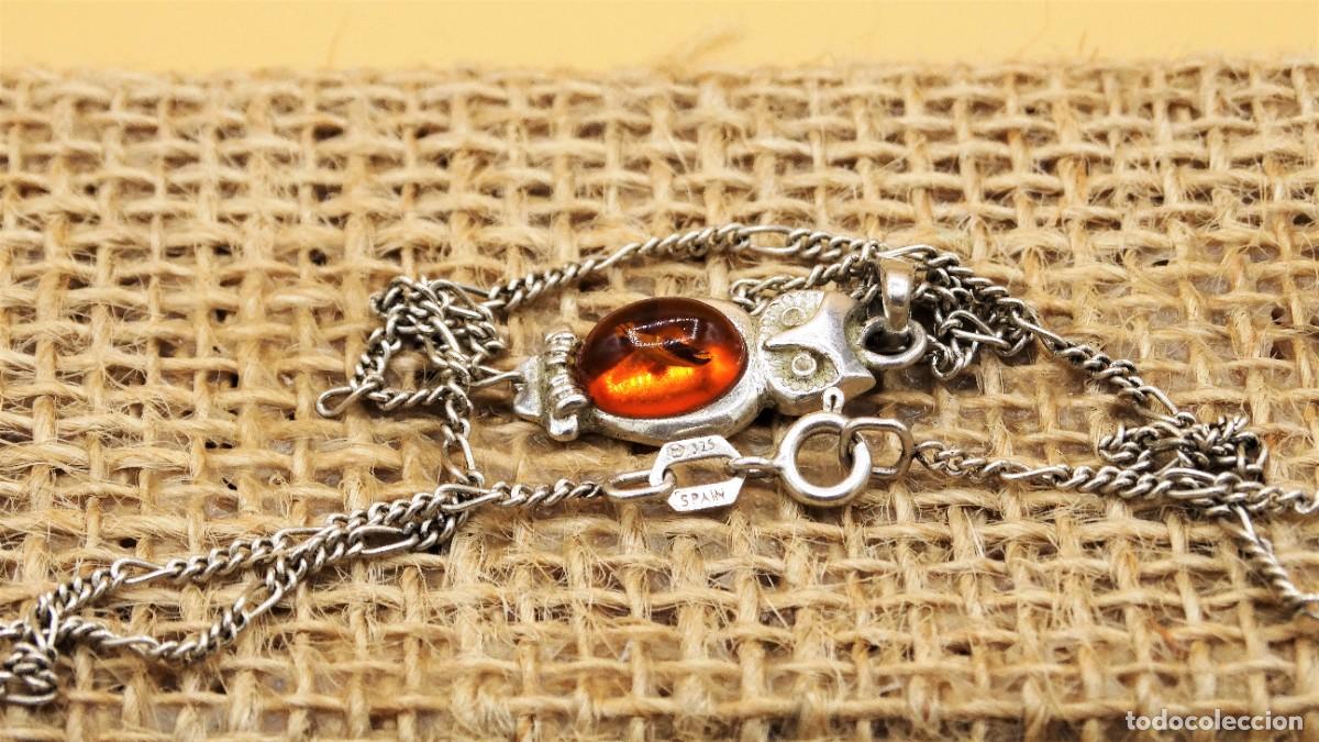 Antig&uuml;edades: Collar de plata, B&uacute;ho de suerte - Foto 9