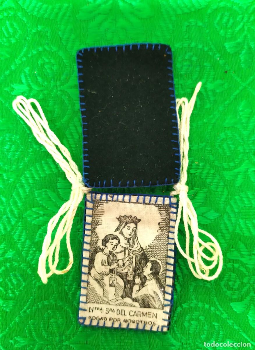 Antig&uuml;edades: ESCAPULARIO VIRGEN DEL CARMEN - Foto 1