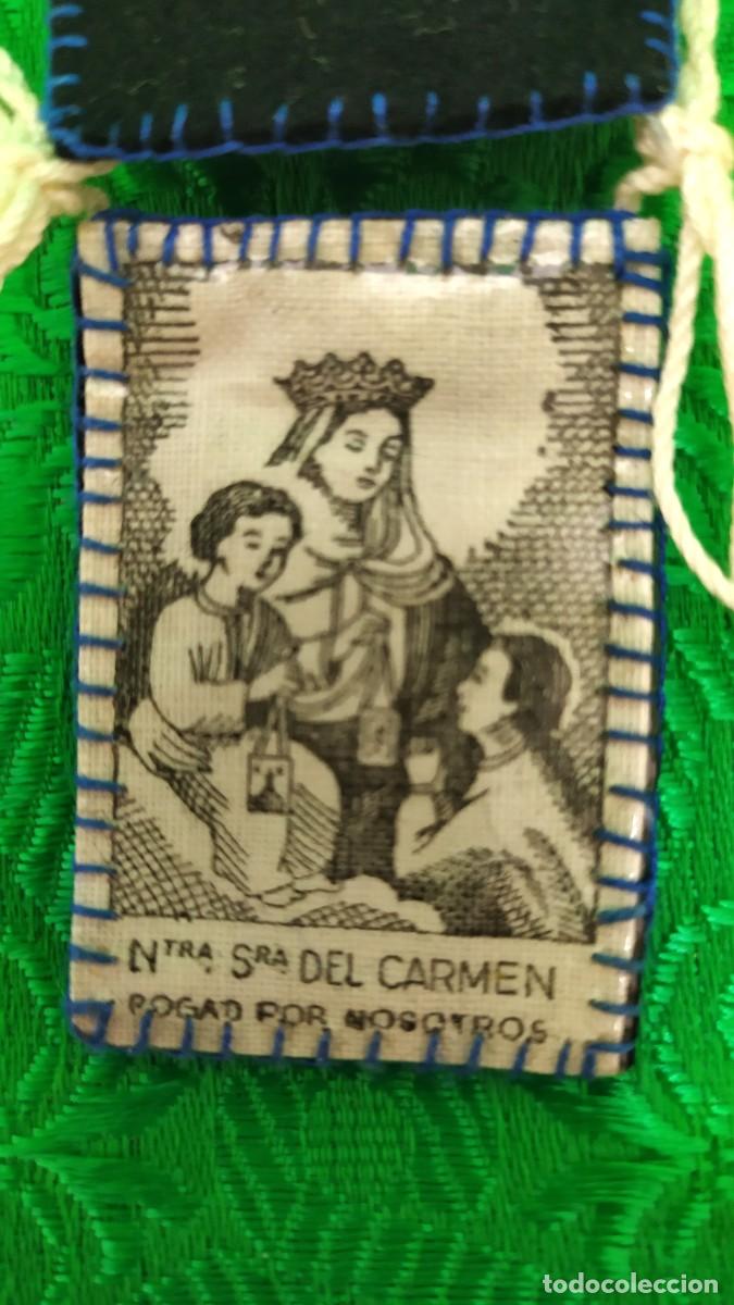 Antig&uuml;edades: ESCAPULARIO VIRGEN DEL CARMEN - Foto 2