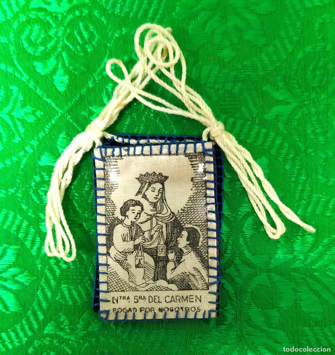 Antig&uuml;edades: ESCAPULARIO VIRGEN DEL CARMEN - Foto 4