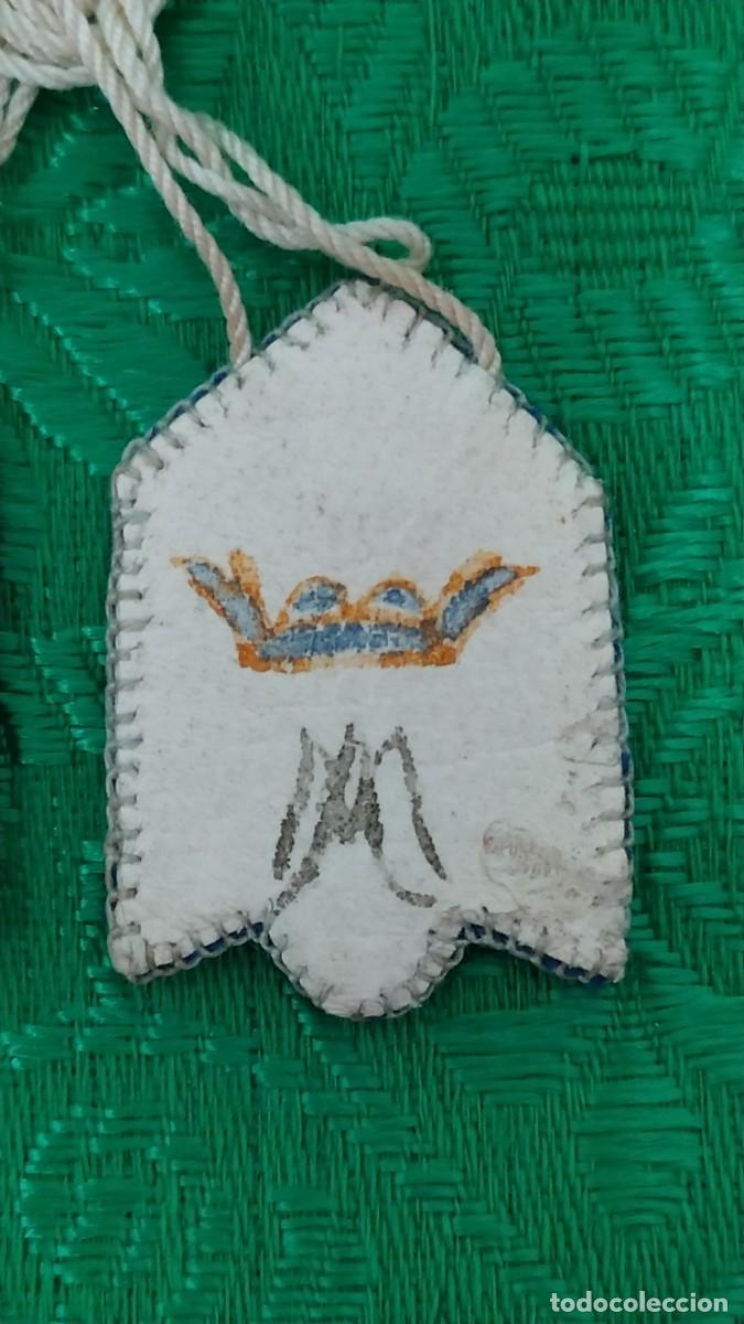 Antig&uuml;edades: ESCAPULARIO CON IMAGEN DE MAR&Iacute;A INMACULADA - Foto 3