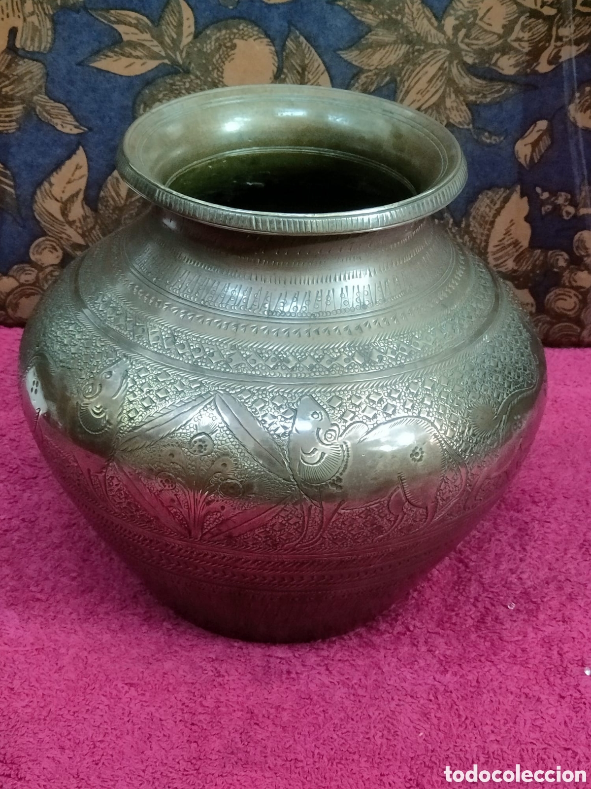 Antiguidades: antiguo jarr&oacute;n indio Ayurveda
