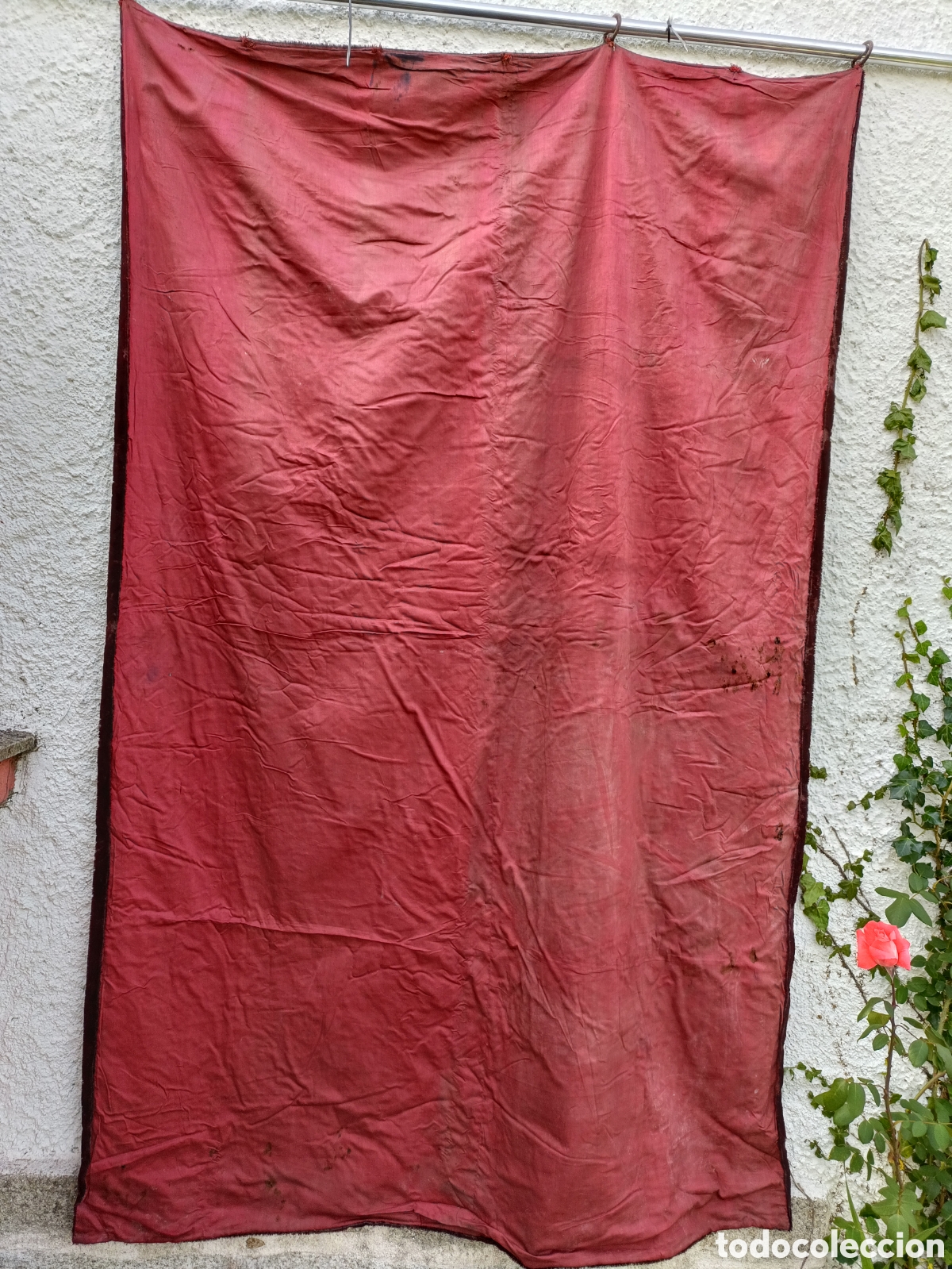 Antig&uuml;edades: Cortinas, tela terciopelo - Foto 6