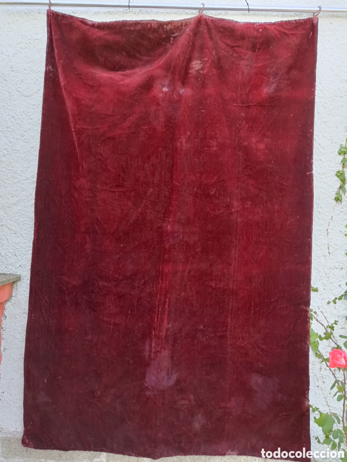 Antig&uuml;edades: Cortinas, tela terciopelo - Foto 8