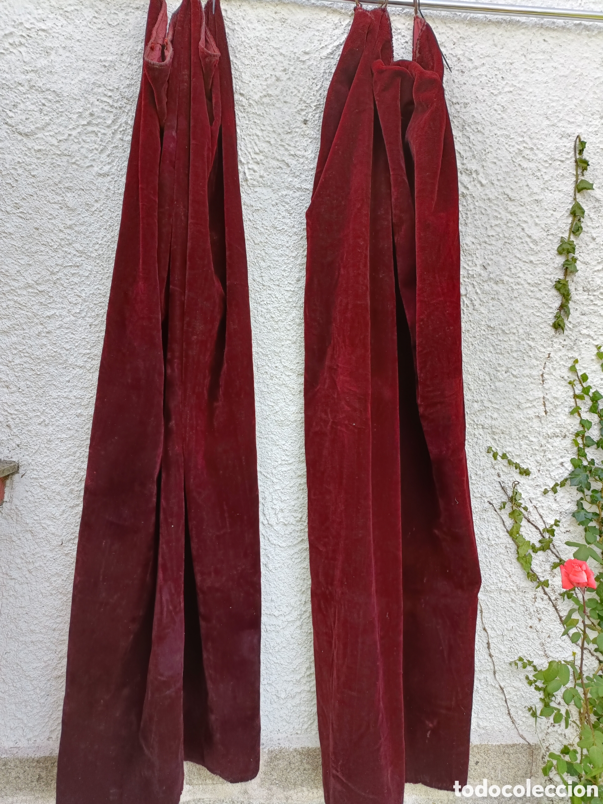 Antig&uuml;edades: Cortinas, tela terciopelo - Foto 11