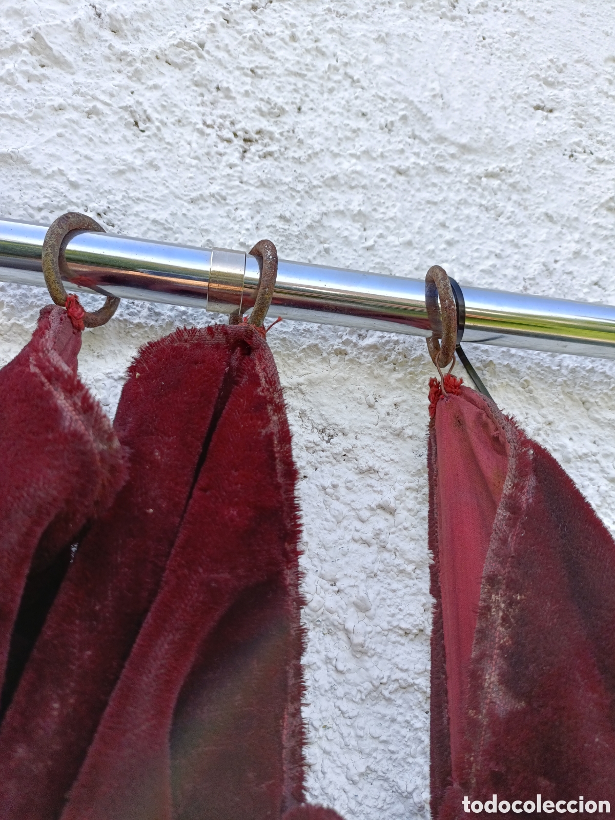 Antig&uuml;edades: Cortinas, tela terciopelo - Foto 13