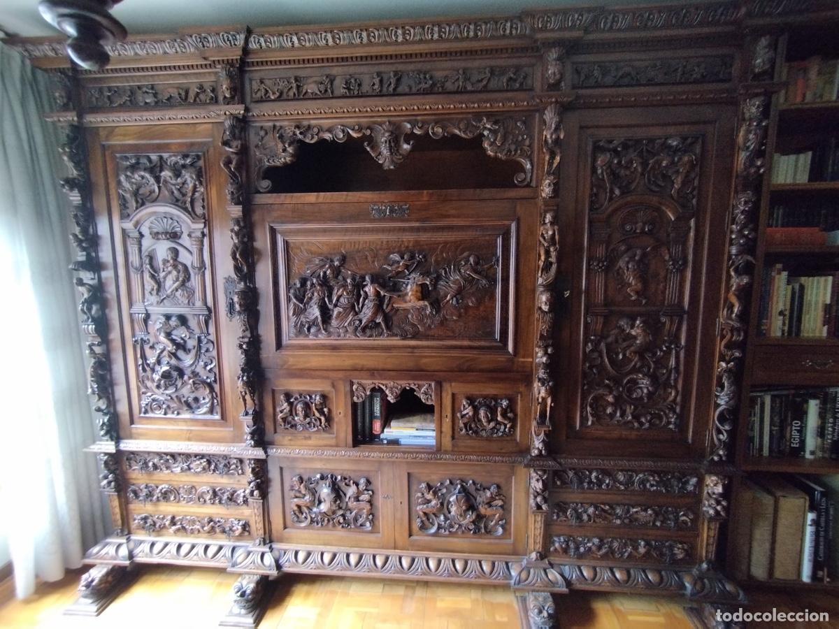 Antig&uuml;edades: Muebles de despacho neorrenacentistas